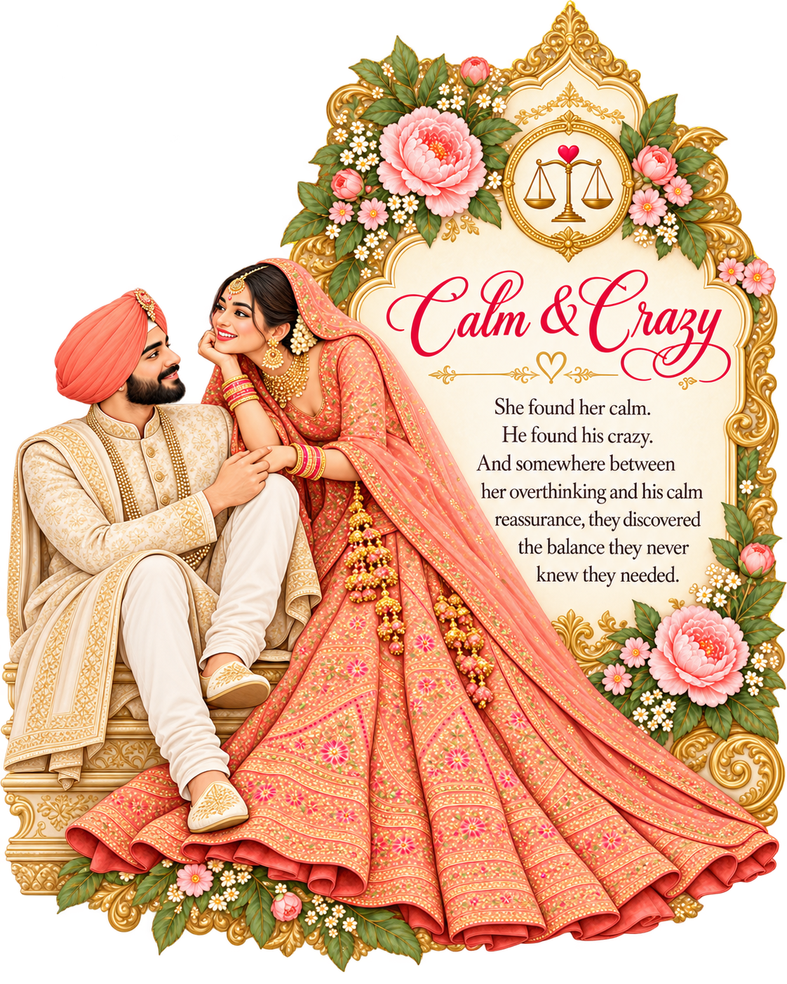 Calm and Crazy: finding balance in each other